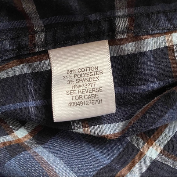 $10 or 2/$15 Men’s Sonoma Plaid Long Sleeve Button Down Shirt Size Large - Picture 4 of 4